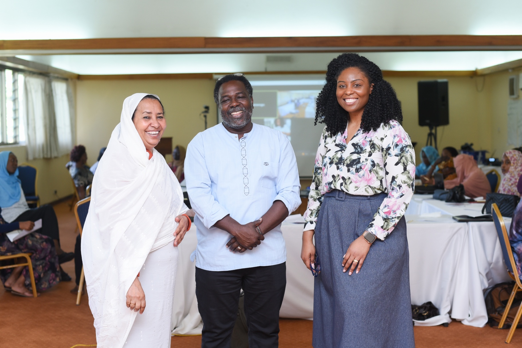 With co-facilitators after the session